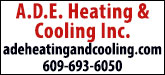 A.D.E. Heating and Cooling Inc Sponsorship Banner